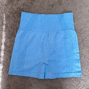 Women's Blue High-Waisted Shorts
